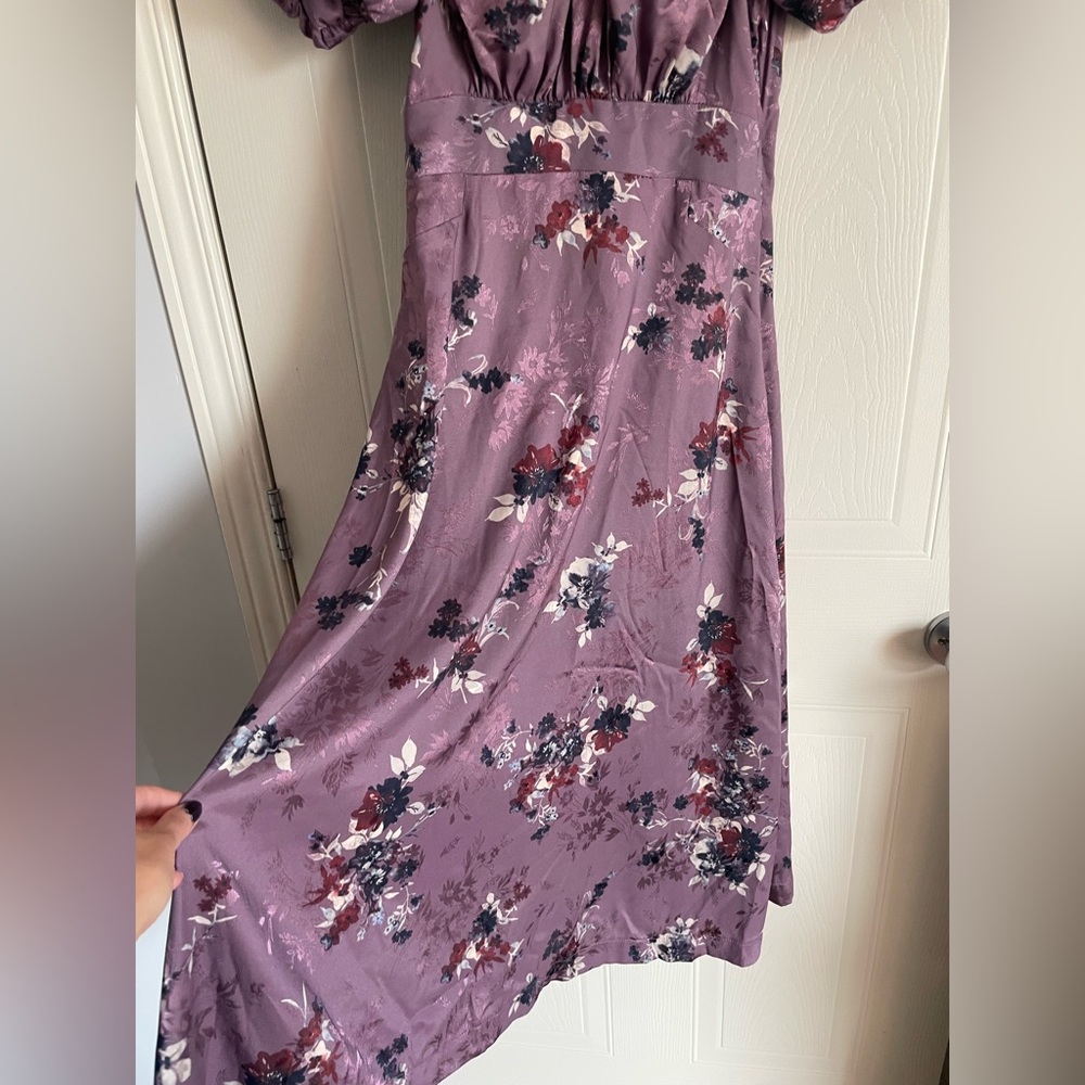 Floral Regencycore Puff Sleeve Midi Dress S RW&CO - Picture 6 of 17